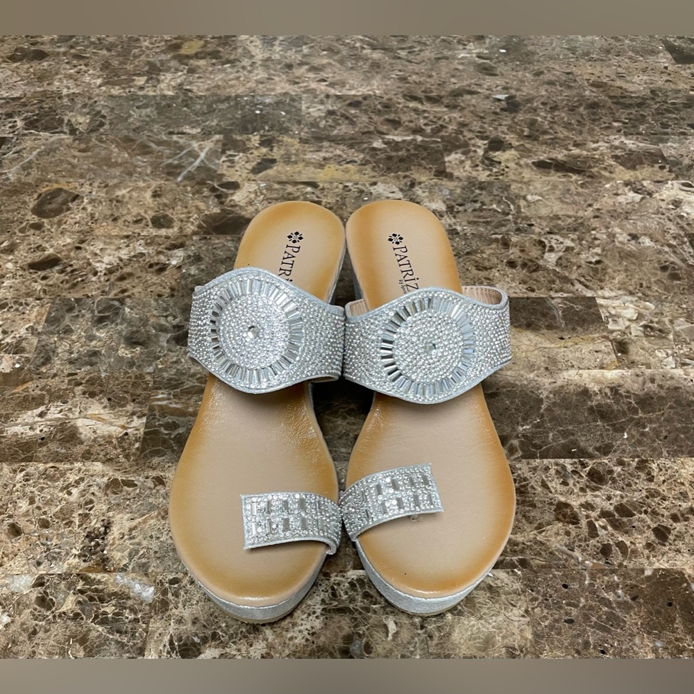 Rhinestone Patrizia by Spring Step Sandal Wedges